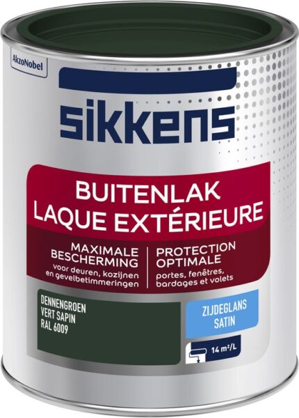 Sikkens buitenlak zijdeglans RAL 6009 0,75 L