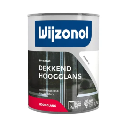 Wijzonol lak dekkend wit hoogglans 750 ml